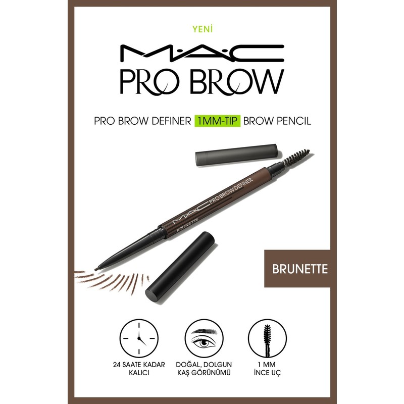 Mac Pro Brow Definer Tip Brow Pencil - Brunette 1 mm
