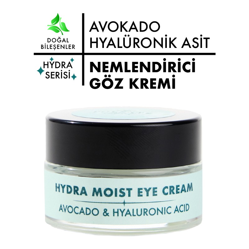 Polente Natural - Hydra Moıst Eye Cream- Avokado & Hyalüronik Asit Nemlendirici Göz Kremi (20 Ml)