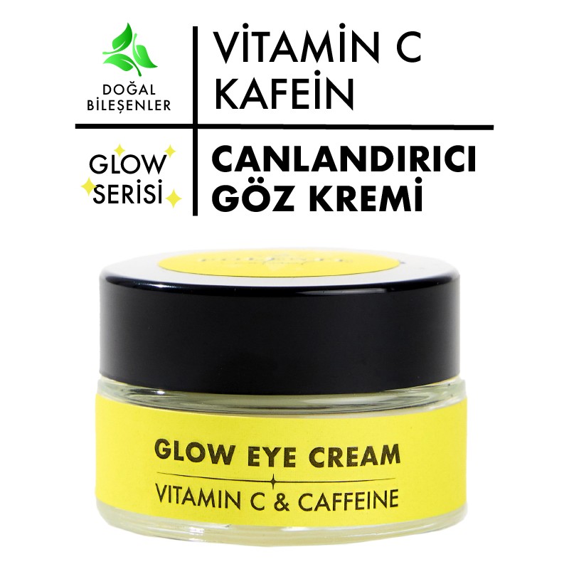 Polente Natural - Glow Eye Cream- Vitamin C & Kafein Içeren Göz Kremi (20 Ml)