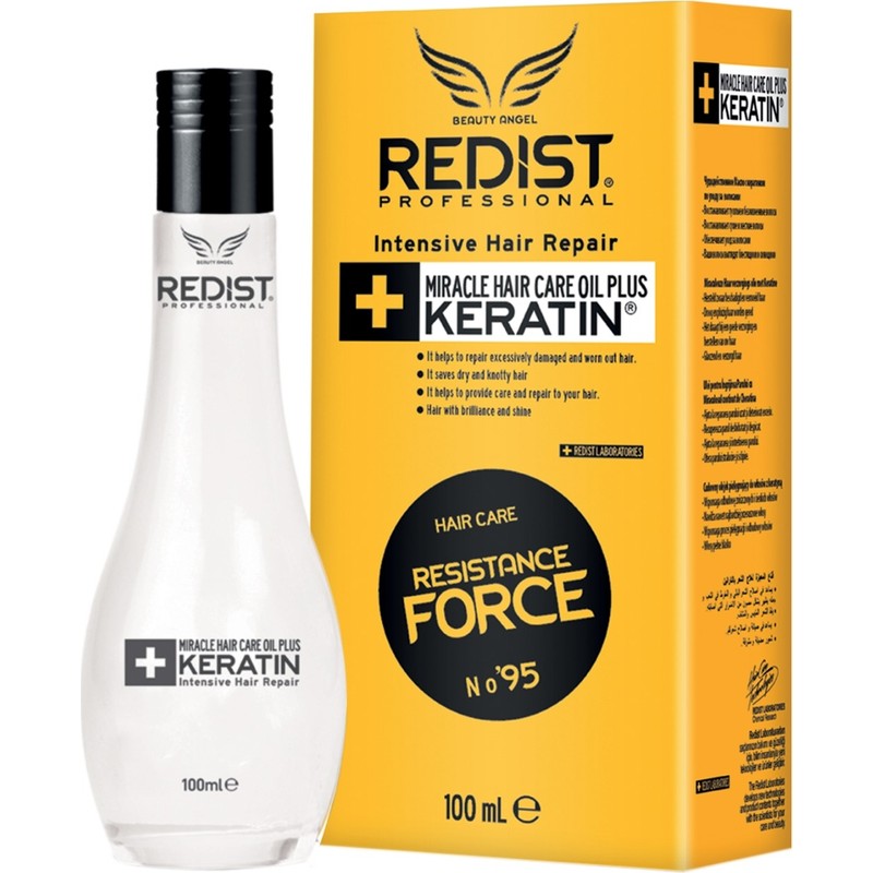 Redist Suya Dayanıklı Keratinli Saç Bakım Yağı 100 ml Yıpranmış Saçlar İçin Onarıcı ve Güçlendirici