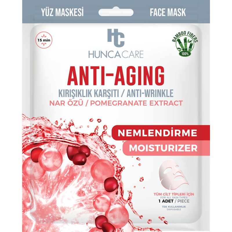 Hunca Care Anti-Aging Kağıt Yüz Maske