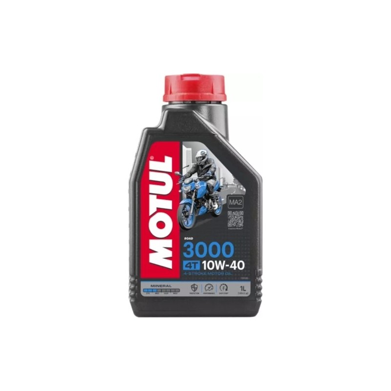 Motul 3000 10W40 4T 1 Litre Motosiklet Yağı Yüksek Performans ve Koruma Sağlayan Dört Zamanlı Motorlar İçin