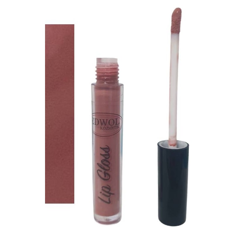 Edwol Make Up Likit Işıldayan Parlak Nude Kahverengi Parlak Ruj