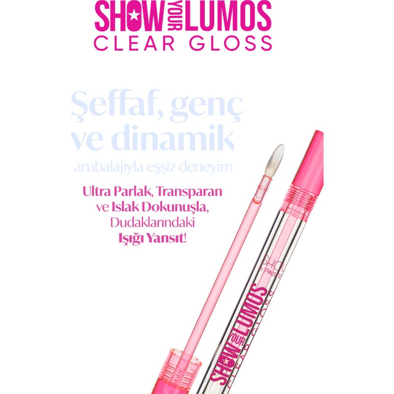 Pastel Show By Show Your Lumos Dudak Parlatıcısı & Show Your Peace Transparan Kaş ve Kirpik Maskarası