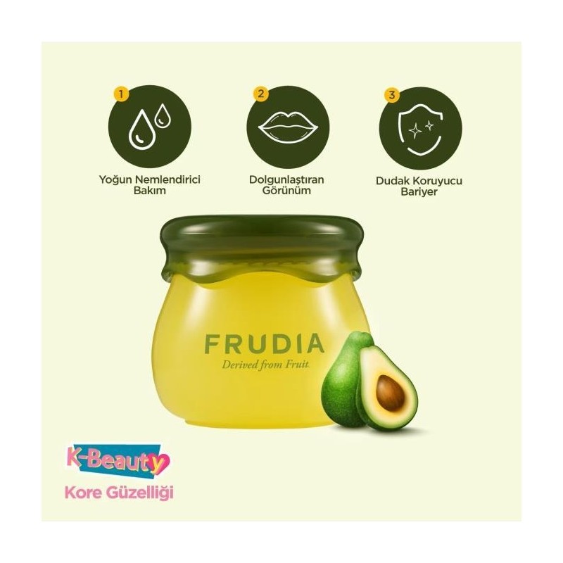 Frudia Avocado Cica Nemlendirici Dudak Balmı 10 ml