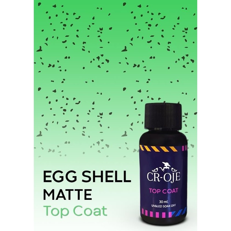 Cr-Oje Egg Shell Matte Top Coat (30 Ml)