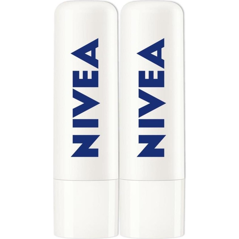 Nivea Med Repair 24 Saat Nem Dudak Bakım Kremi Doğal Yağlar ile Çatlamış Dudaklar için 4,8 gr x 2