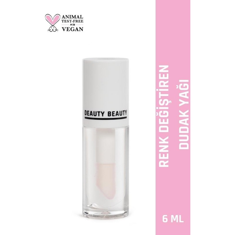 Deauty Skin Renk Değiştiren Nemlendirici Besleyici Dolgun Görünüm Dudak Bakım Yağı Lip Oil