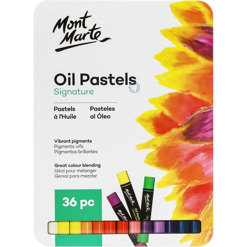 MONT MARTE Yağlı Pastel Teneke Kutuda 36'lı Signature