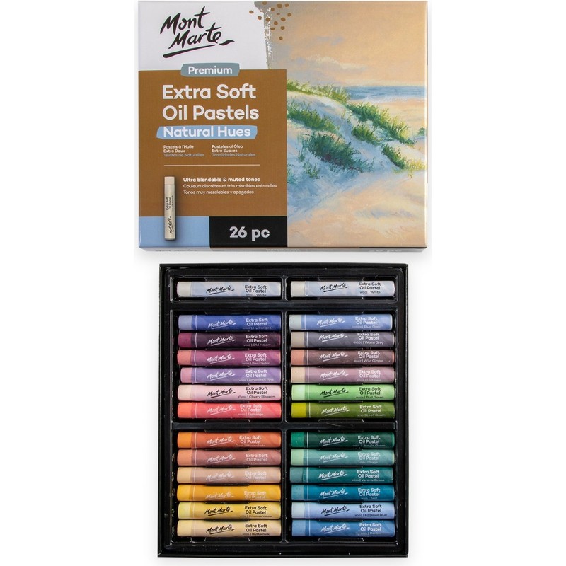 MONT MARTE Ekstra Yumuşak Yağlı Pastel Doğal Tonlar 26'li Premium