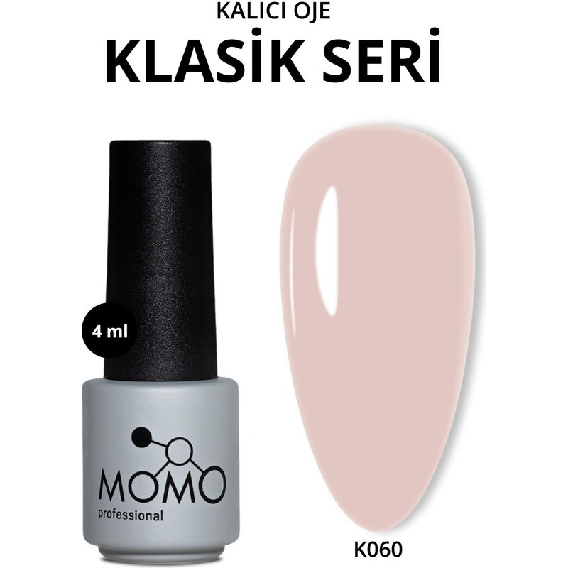 Momo Professional Kalıcı Oje Açık Ten Rengi 4 ml Yüksek Renk Pigmenti ile Uzun Süreli Kullanım