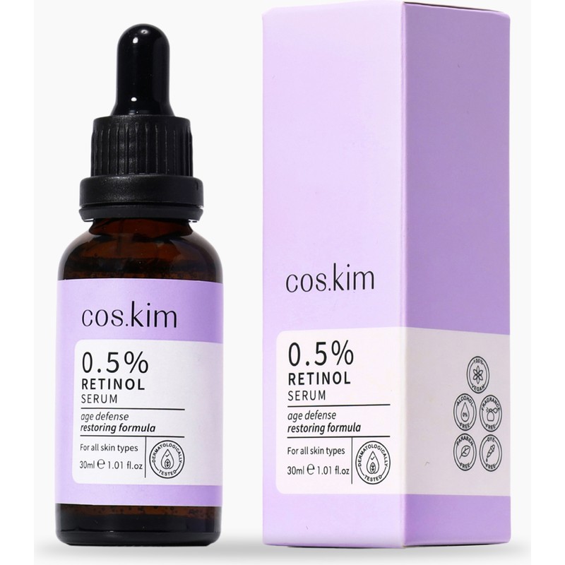 Cos.kim %0.5 Retinol Cilt ve Bakım Serumu | 0.5% Retinol Serum 30 ml