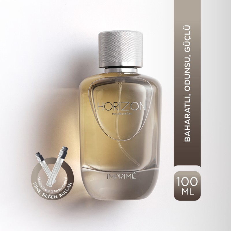 Imprime Horizon EDP Erkek Parfüm 100ml | Baharatlı ve Odunsu | Limon, Tarçın, Misk, Amber, Sedir Ağacı