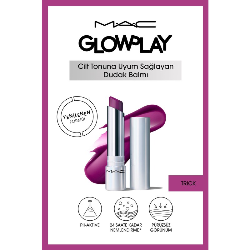 Mac Cilt Tonuna Uyum Sağlayan Nemlendirici Dudak Balmı - Trick 3 G KeyOn3244