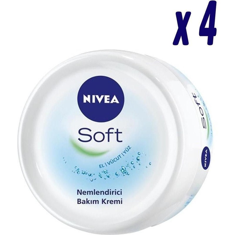 Nivea Nıvea Soft Nemlendirici Bakım Kremi 300 Ml X 4
