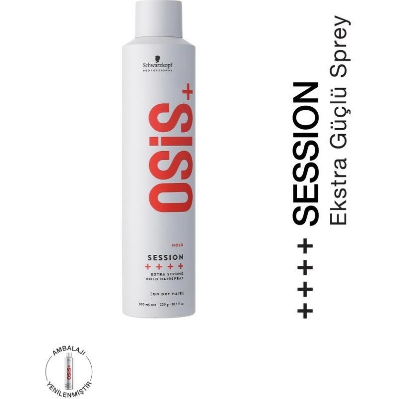 Osis Session Ekstra Güçlü Tutucu Sprey 300ML | Neme, Isıya ve Rüzgara Karşı Kalıcı Koruma
