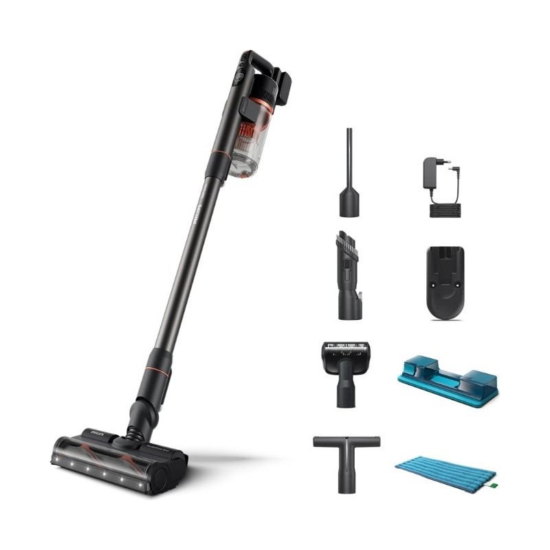 Philips 7000 Serisi Aqua XC7055/01 Şarjlı Dikey Süpürge 0,6 L Toz Hacmi ve Turbo Başlık Özelliği - En Uygun Fiyatlarla Piinti'de