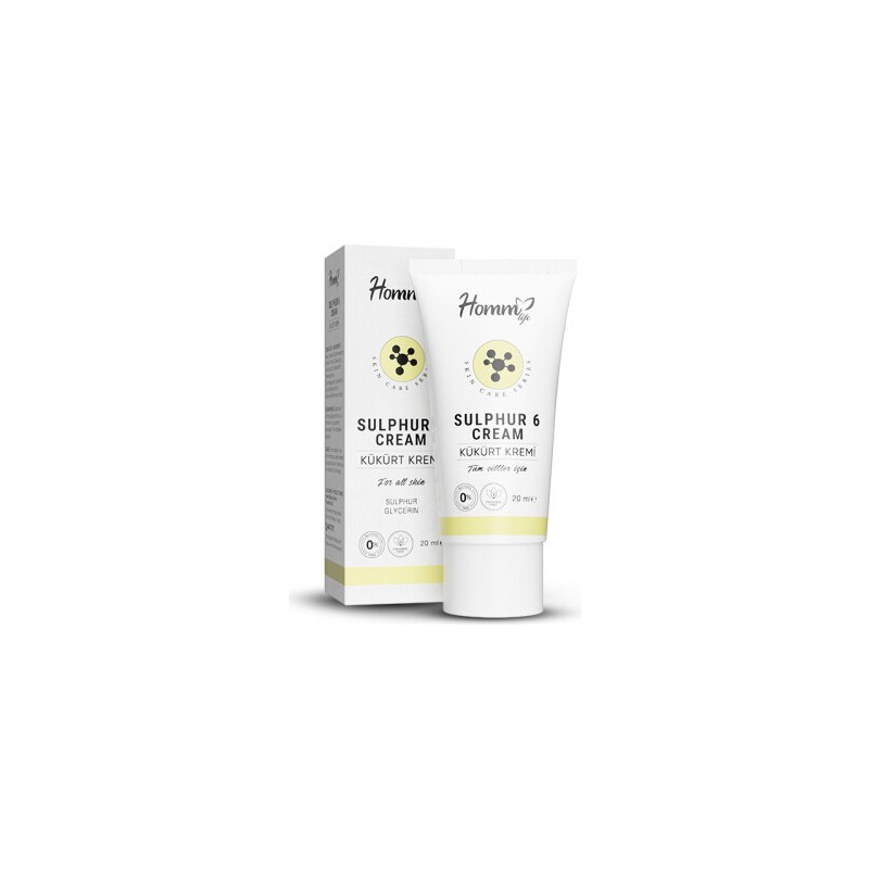 Homm Life Kükürt Kremi 20 ml Akneli Ciltler İçin Sivilce Karşıtı Etkili Krem