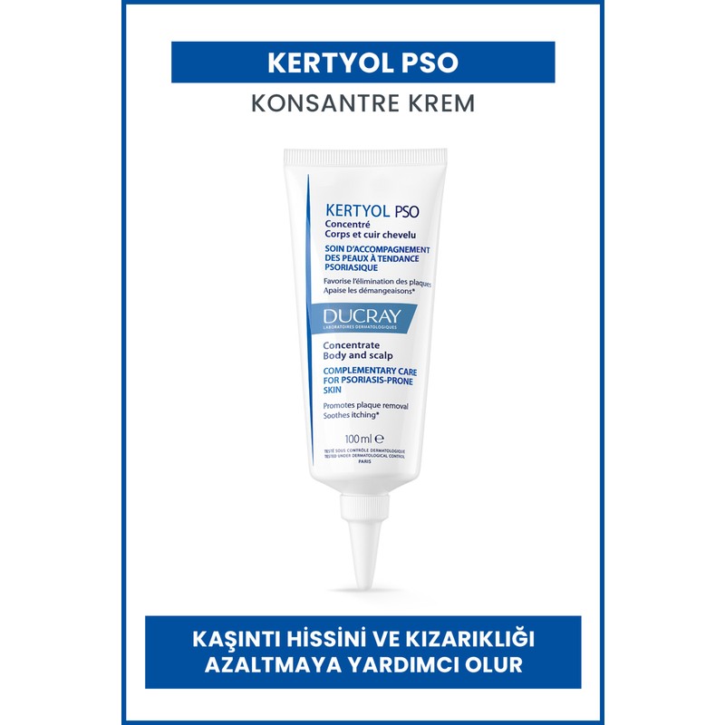 Ducray Kertyol Pso Pullanma ve Kızarıklık Karşıtı Konsantre Saç ve Vücut Bakım Kremi 100 ml