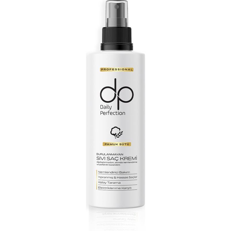Dp Daily Perfection Durulanmayan Sıvı Saç Bakım Kremi Pamuk Sütü 180 ml