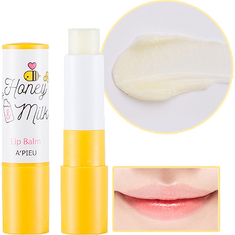 MISSHA Bal ve Süt Özlü Besleyici ve Nemlendirici Dudak Balmı A'PIEU Honey & Milk Lip Balm