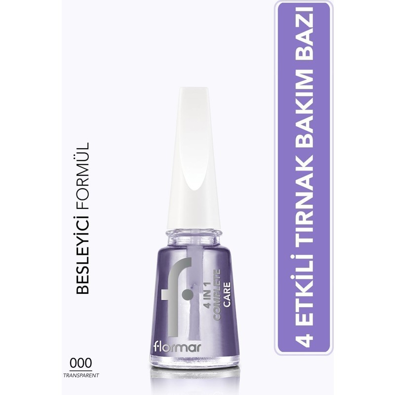 Flormar 4 in 1 Complete Care Besleyici & Onarıcı Oje Bazı (000) 8682536059299