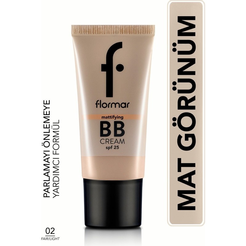 Flormar Mattifying BB Krem 002 Fair/Light 8690604535170 Nemlendirici Etkili Karma Ciltler İçin