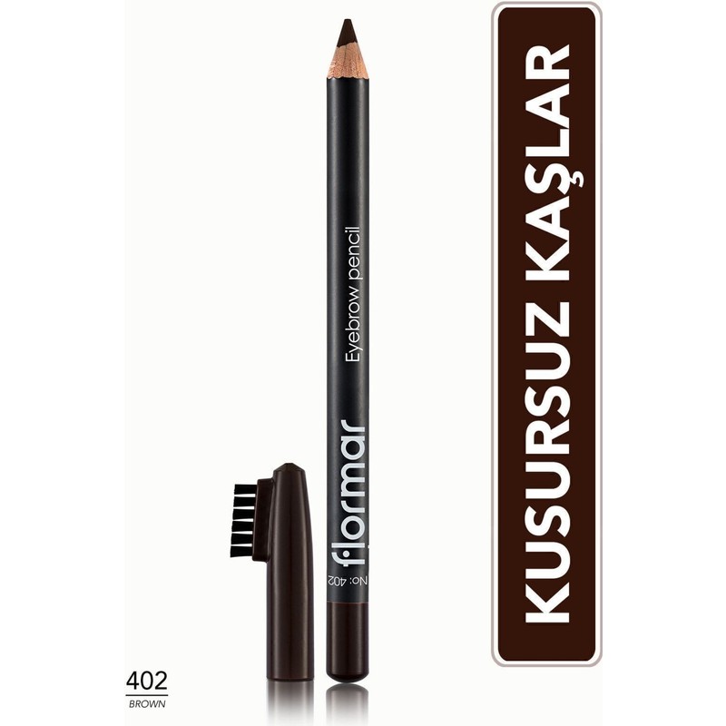 Flormar - Kaş Maskarası Ve Kaş Farı - Eyebrow Pencil 402 Brown 8690604109425 47000046