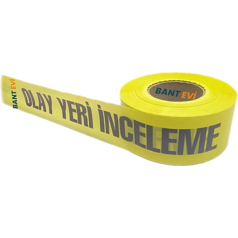 Bant Evi Olay Yer İnceleme Bandı 7 cm x 500 Metre Olay Yeri İkaz Şeridi