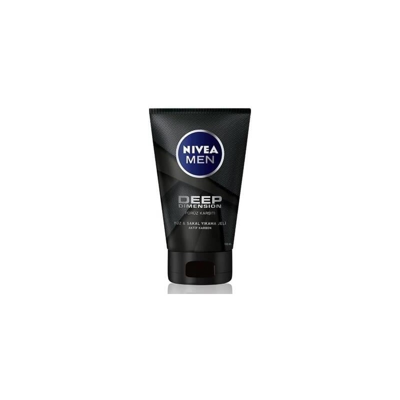 Nivea Men Deep Dimension Yüz ve Sakal Temizleme Jeli 100ML