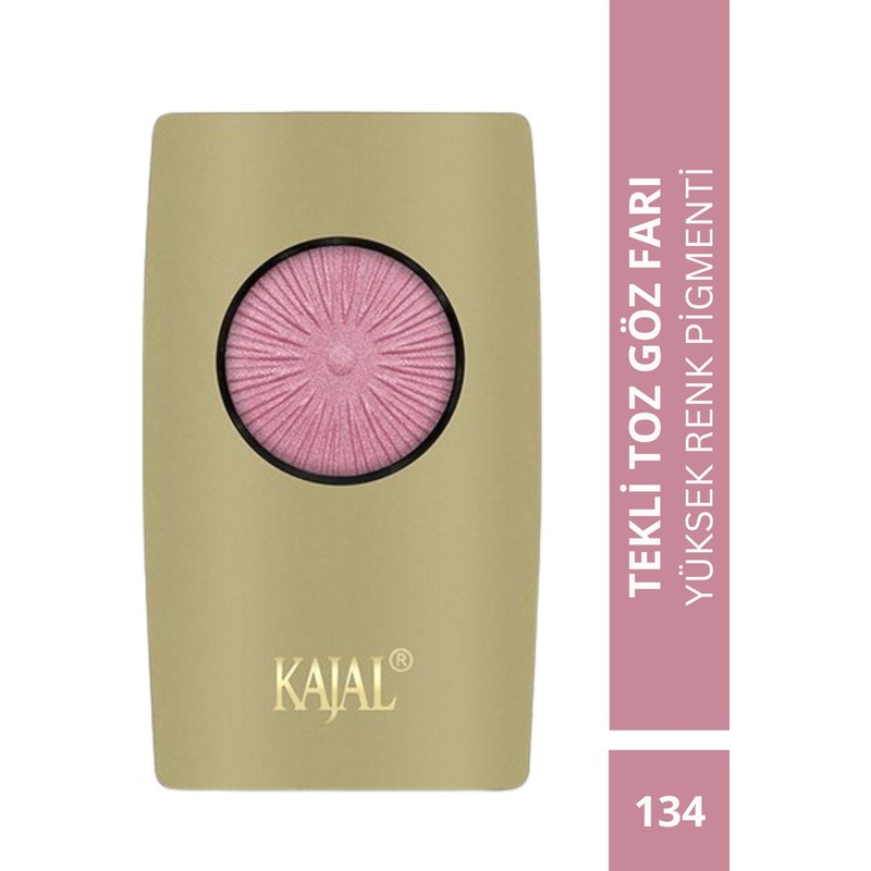 Kajal Yüksek Renk Pigmentasyonlu Tekli Toz Göz Farı Gri - No: 134
