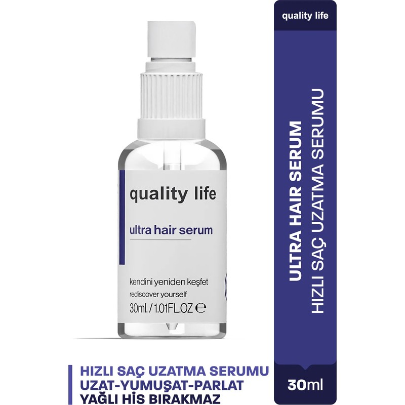 Quality Life Hızlı Saç Uzatma Serumu ( Ultra Hair Serum ) Hızlı Saç Uzatan Yardımcı Yağlar Serisi