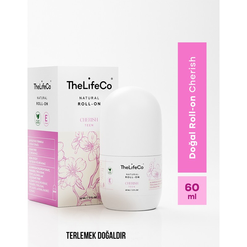 TheLifeCo %100 Doğal Roll-On Deodorant Cherish 60 ml