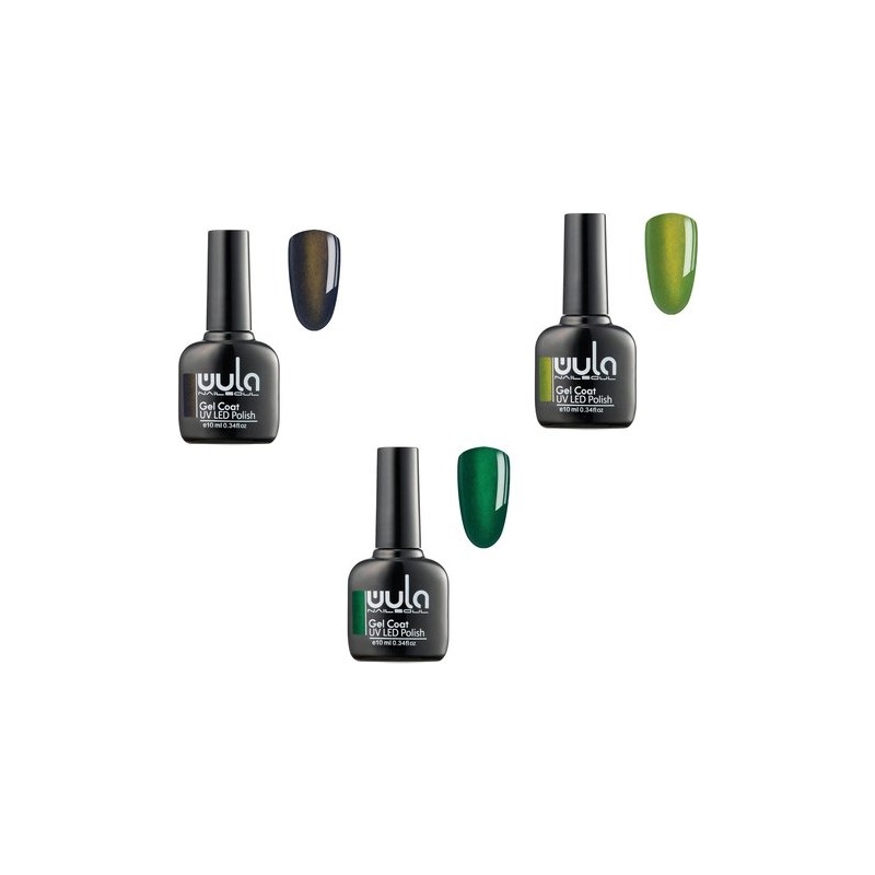 Wula Cats Eye Kalıcı Oje Seti 3 Parça 10 ml (Ton 600 - 601 - 602)