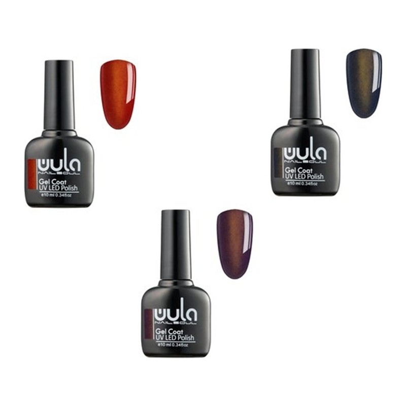 Wula Cats Eye Kalıcı Oje Seti 3 Parça 10 ml (Ton 602 - 603 - 604)
