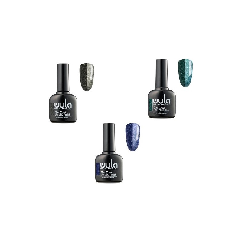 Wula Lunar Shine Kalıcı Oje Seti 3 Parça 10 ml (Ton 713 - 712 - 711)