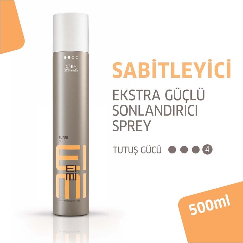 Wella Eimi 500 ml Ekstra Güçlü Sonlandırıcı Saç Spreyi Tüm Saçlar İçin Güçlendirici Etki