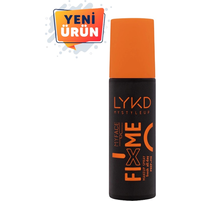 LYKD Makyaj Sabitleyici Sprey 200 ml Canlandırıcı ve Nemlendirici Formül Tüm Cilt Tipleri için