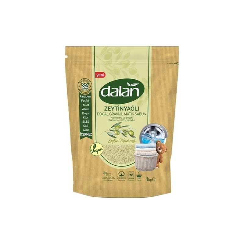 Dalan Zeytinyağlı Doğal Granül Matik Sabun Zeytin Mucizesi 1000 gr