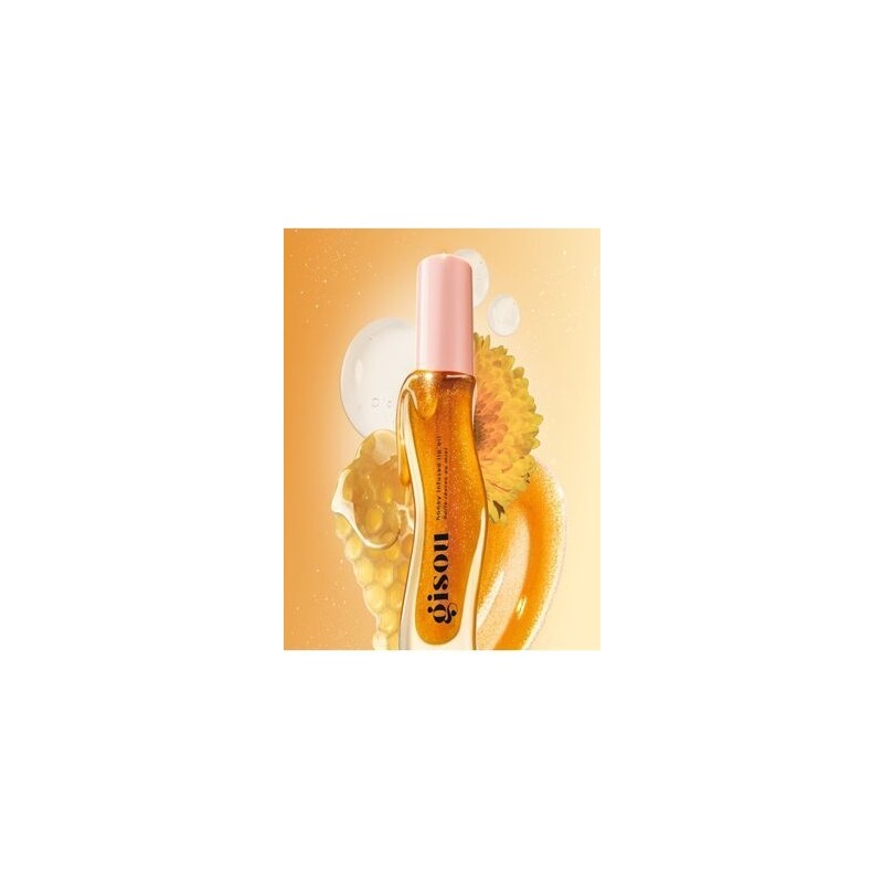 Gisou Honey Infused Golden Shimmer Glow Lip Oil - Işıltılı Dudak Yağı