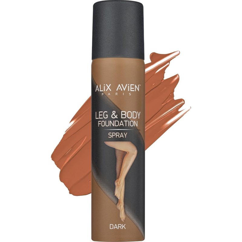 Alix Avien Bacak Fondöteni Dark Vücut Makyajı Bronzlaştırıcı Etki Sprey Çorap - Leg & Body Foundation 75 ml