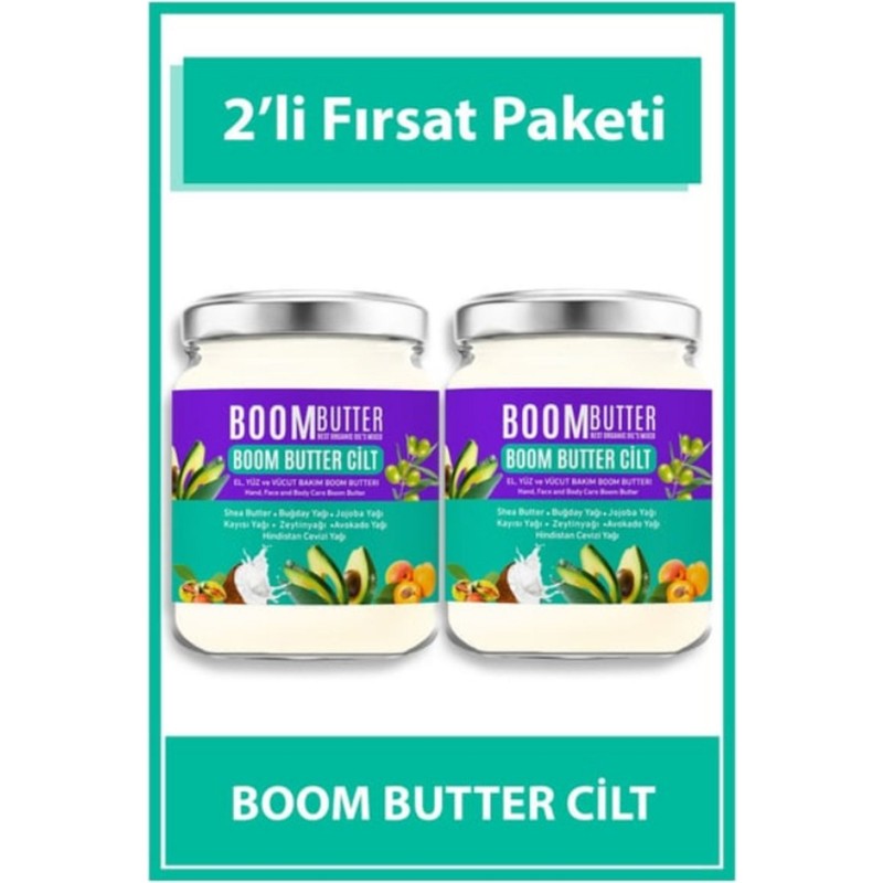 Boom Butter Cilt Bakım Yağı Ikili Paket