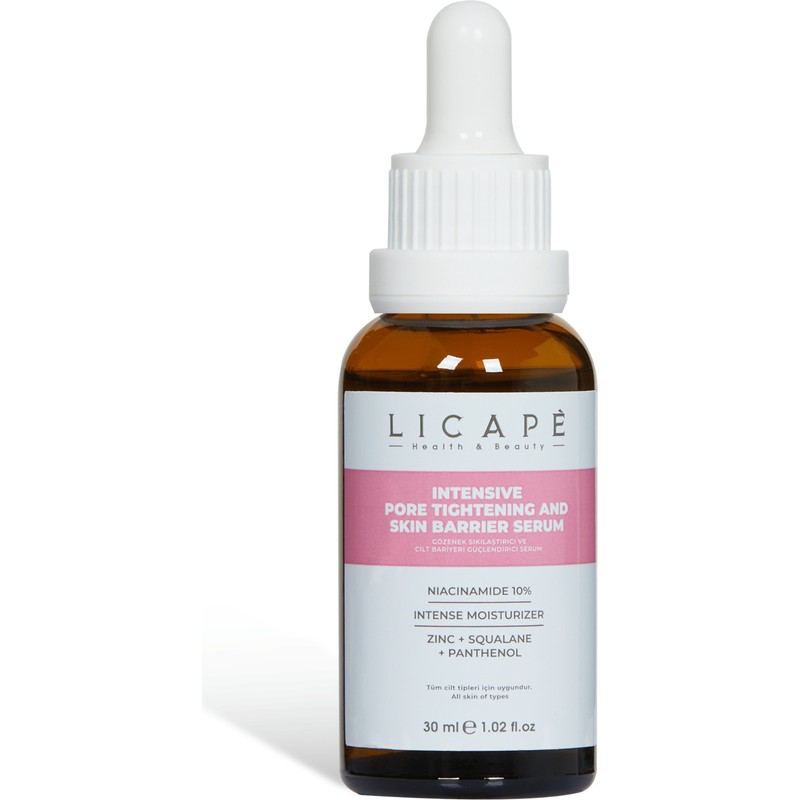 Licape Gözenek Sıkılaştırıcı ve Cilt Bariyeri Güçlendirici Niacinamide %10 Serum 30ml