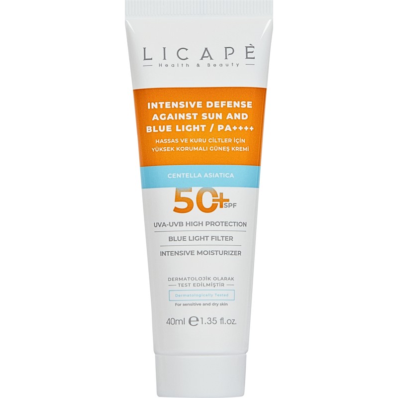 Licape Hassas Ve Kuru Ciltler İçin Yüksek Korumalı 50 Faktör Güneş Kremi 40ml