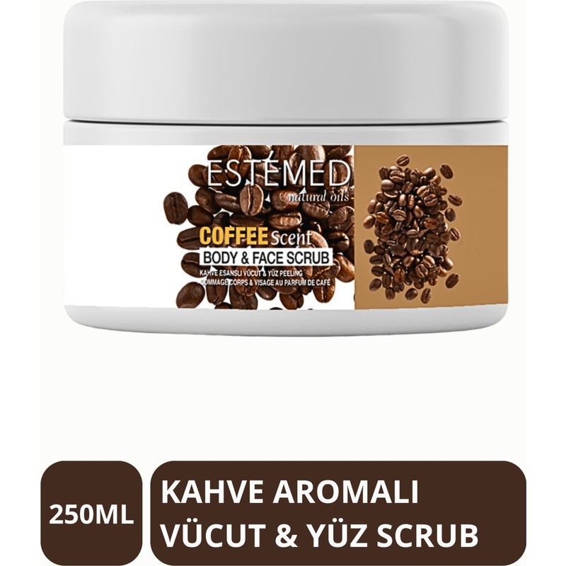 Estemed Vücut & Yüz Peeling Kahve - Body&face Scrub Coffee Scent 250ml