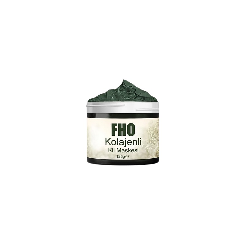 FHO Freshen Hair Kolajenli Kil Maskesi Siyah Nokta Karşıtı Gözenek Temizleyici 125 gr Tüm Cilt Tipleri İçin