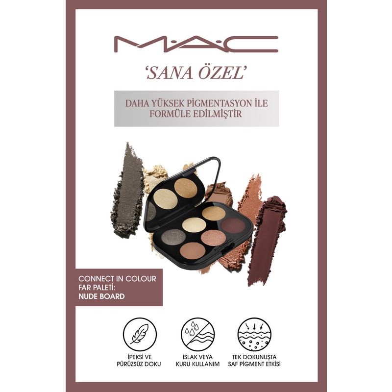 Mac M.A.C Connect In Colour 6'lı Far Paleti - NUDE BOARD 6.25GM