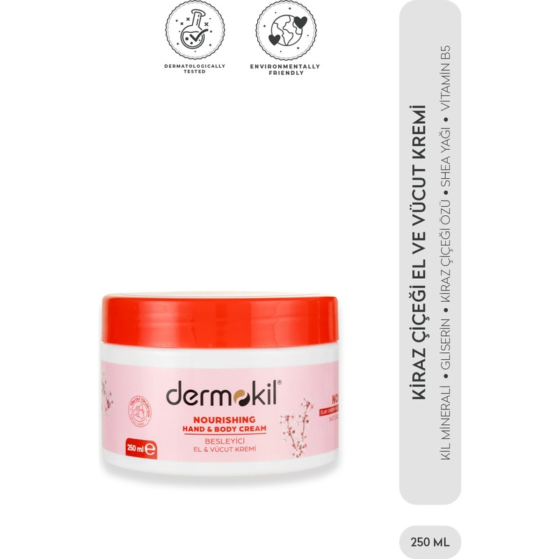 Dermokil Kiraz Çiçeği El ve Vücut Kremi 250 ml