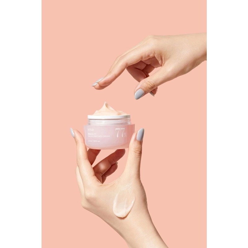 Anua Peach 77% Niacin Enriched Cream (Korendy) Parlatıcı, Elastikiyet Koruyucu Şeftali Özlü Krem 50ML