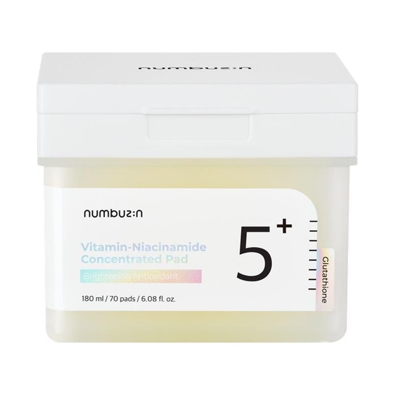 Numbuzin No.5 Vitamin-Niacinamide Concentrated Pad - Cilt Tonu Eşitleyici ve Koyu Leke Karşıtı Niacinamide İçeren Tonik Ped 180ml